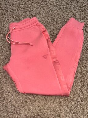 Guess Kids Coral-Orange Jogger Sweatpants